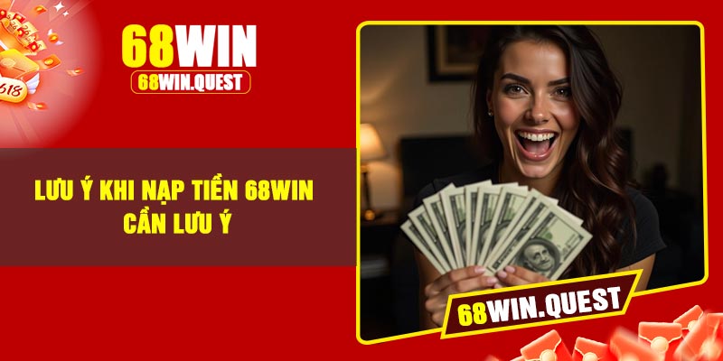 Lưu ý khi nạp tiền 68Win cần lưu ý